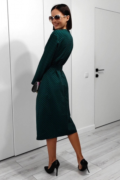 Платье Patriciа C15192 черный,зеленый - фото 3