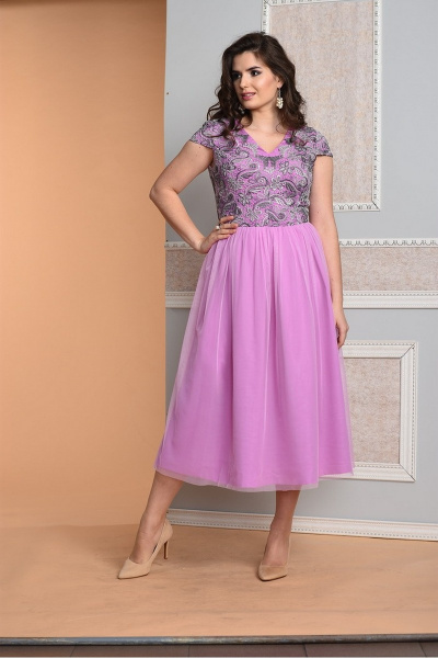 Платье Diomel 546 розовый - фото 2