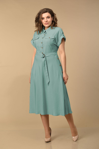 Платье Lady Style Classic 2064/5 полынь - фото 1