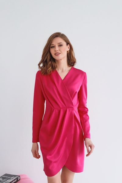 Платье AURA of the day 3086-Р ярко-розовый - фото 1