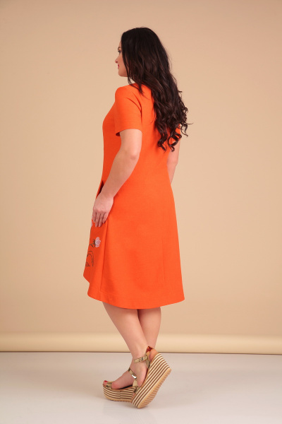 Платье Nivard 627 оранжевый - фото 2