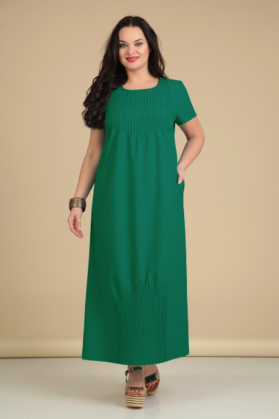 Платье Nivard 623 т.зеленый - фото 1