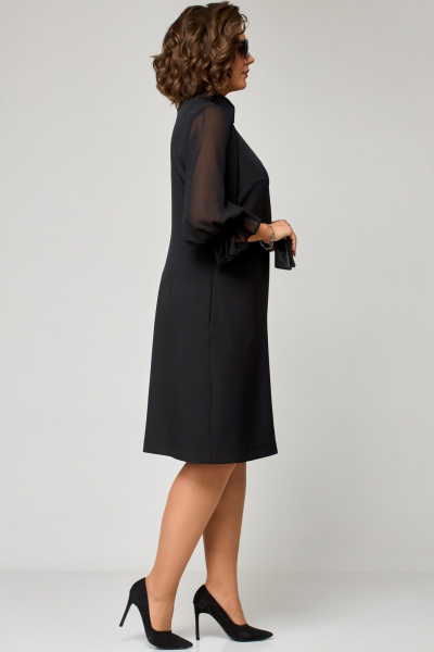 Платье EVA GRANT 7185 черный - фото 8