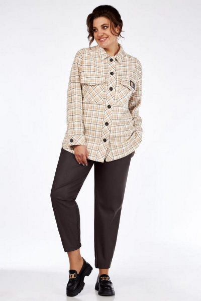 Брюки, рубашка Милора-стиль 1170 кож.брюки - фото 2