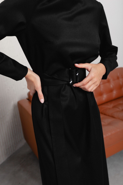 Платье Krasa М358-24 черный - фото 8