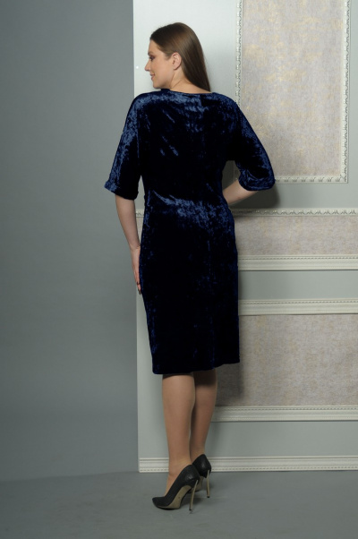 Платье Lady Style Classic 1467 синий - фото 2
