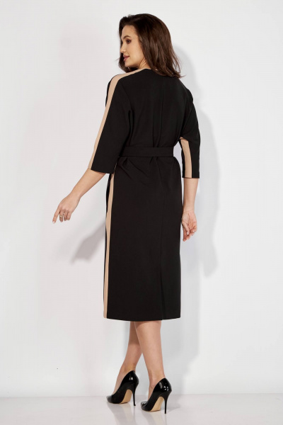 Платье Karina deLux M-1208 черный/бежевый - фото 5