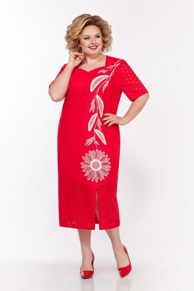 Платье LaKona 1312 красный - фото 1