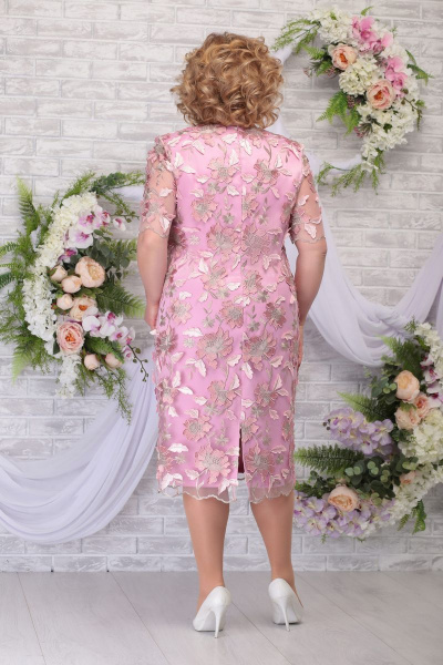 Платье Ninele 2239 пудра-розовый - фото 2