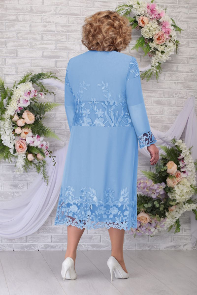 Кардиган, платье Ninele 2258 голубой - фото 3