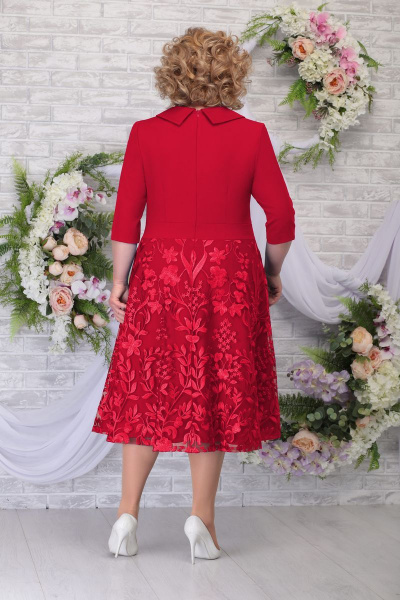 Платье Ninele 2259 красный - фото 2