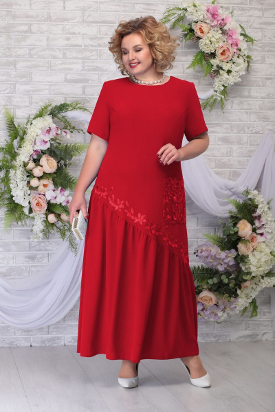 Платье Ninele 5789 красный - фото 1
