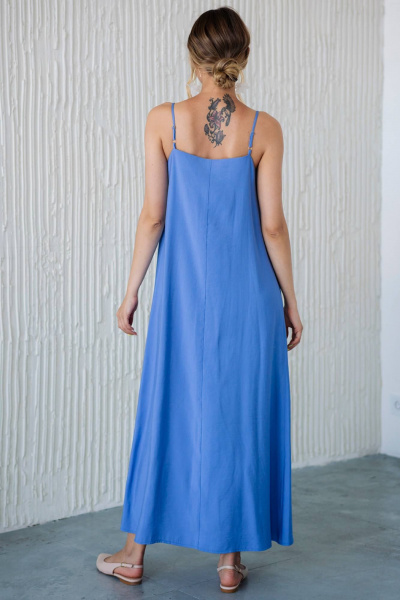 Платье Ivera 1122 синий - фото 5