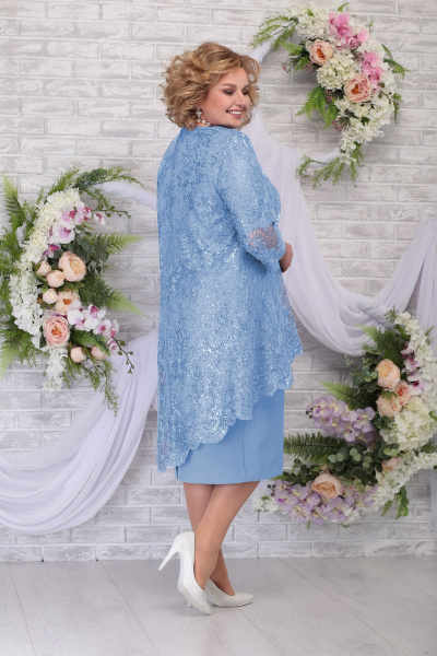 Блуза, платье Ninele 5842 голубой - фото 3