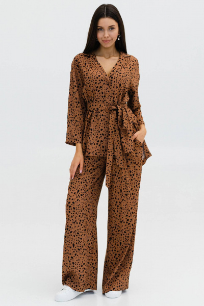Блуза, брюки Ivera 6033 коричневый - фото 1