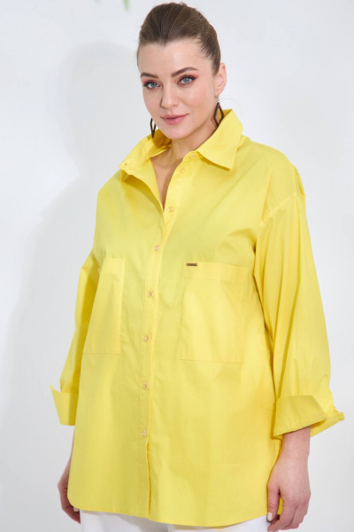 Рубашка SOVA 11078 желтый - фото 1