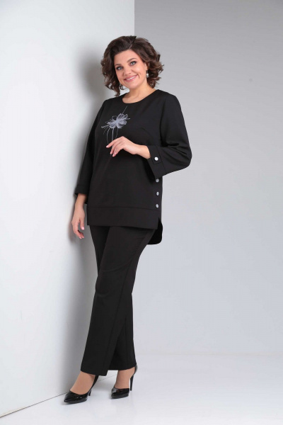 Блуза, брюки Асолия 1415 черный - фото 2