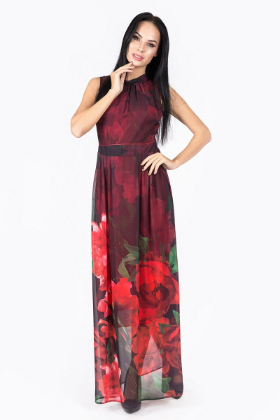 Платье Daloria 1359 черно-красный - фото 1