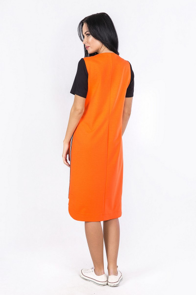 Платье Daloria 1389 оранжевый - фото 2
