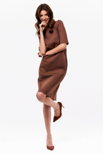 Платье KaVaRi 1066.1 коричневый - фото 8