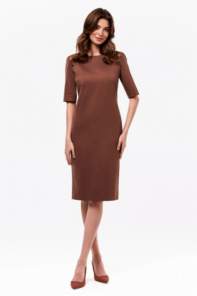 Платье KaVaRi 1066.1 коричневый - фото 1
