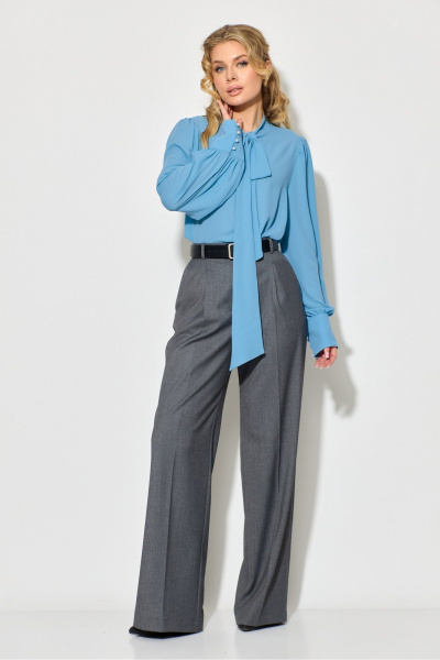 Блуза, брюки Chumakova Fashion 114 серый - фото 8