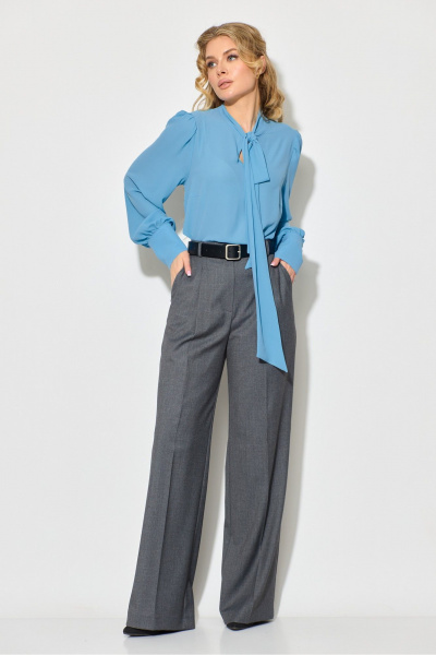 Блуза, брюки Chumakova Fashion 114 серый - фото 1