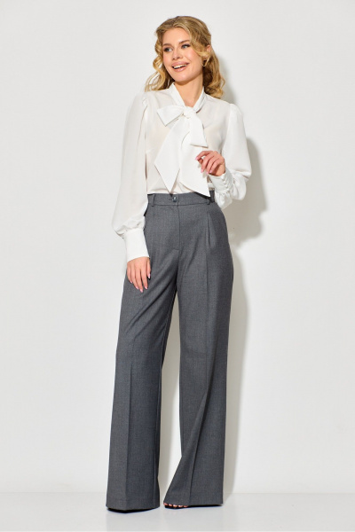 Блуза, брюки Chumakova Fashion 119 серый - фото 3
