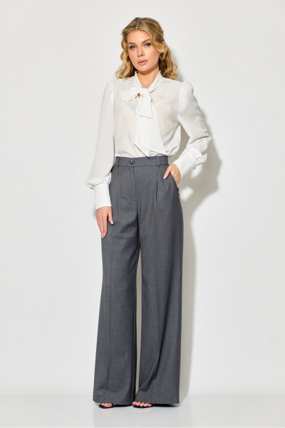 Блуза, брюки Chumakova Fashion 119 серый - фото 1