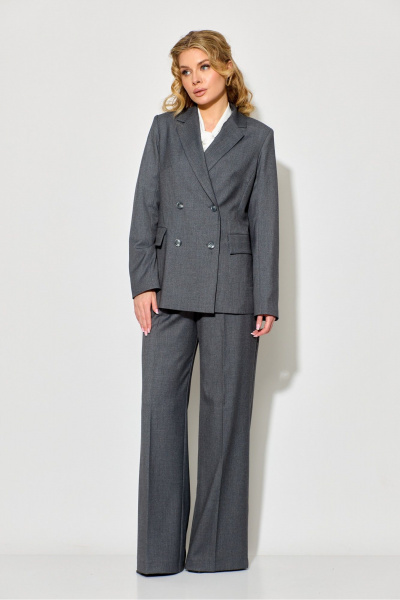 Блуза, брюки, жакет Chumakova Fashion 121 серый - фото 12