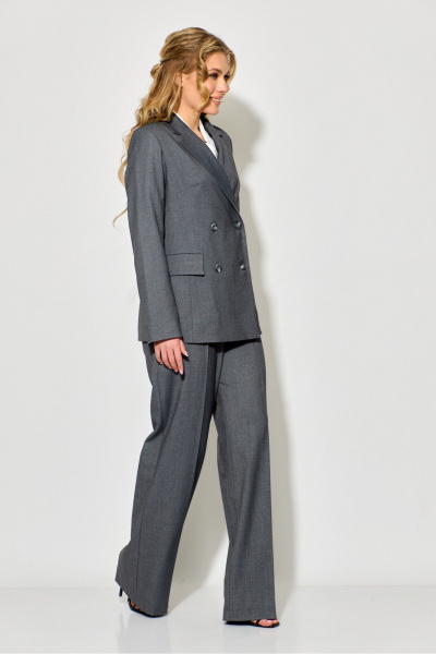 Блуза, брюки, жакет Chumakova Fashion 121 серый - фото 11