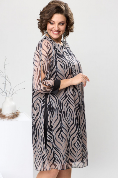 Платье Romanovich Style 1-2628 пыльный_бежевый - фото 5
