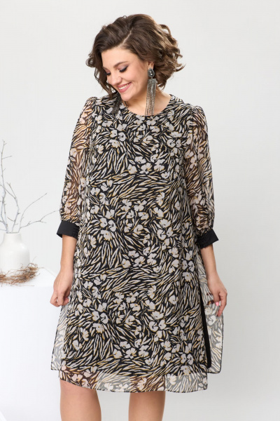 Платье Romanovich Style 1-2628 серый - фото 4