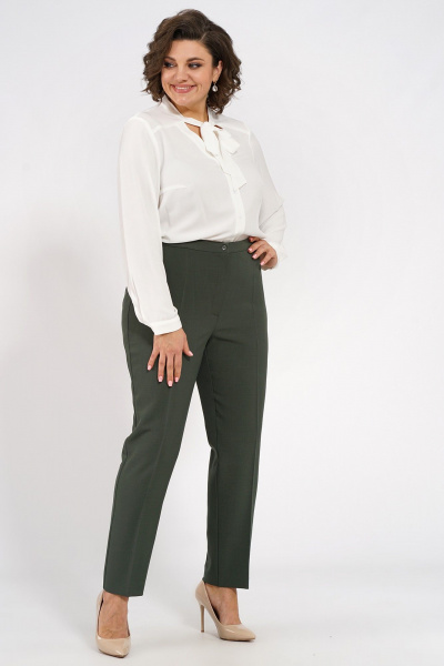 Блуза, брюки, жилет Alani Collection 1965 хаки - фото 8