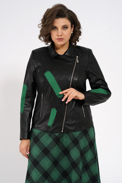 Жакет, юбка Alani Collection 1955 зеленый - фото 7