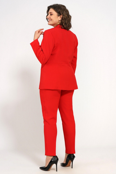 Блуза, брюки, жакет Alani Collection 1887 красный - фото 5