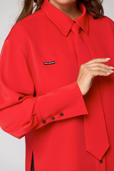 Блуза EVA GRANT 7288-1 красный - фото 8
