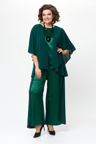 Блуза, брюки Solomeya Lux 960 зеленый - фото 11