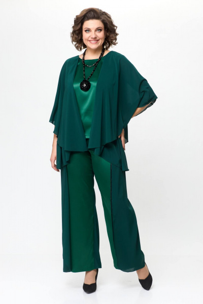Блуза, брюки Solomeya Lux 960 зеленый - фото 9