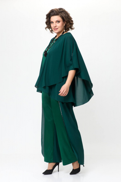 Блуза, брюки Solomeya Lux 960 зеленый - фото 8