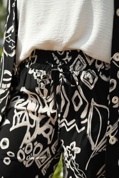 Блуза, брюки, рубашка Vittoria Queen 20783 дизайн_черно-белый - фото 3