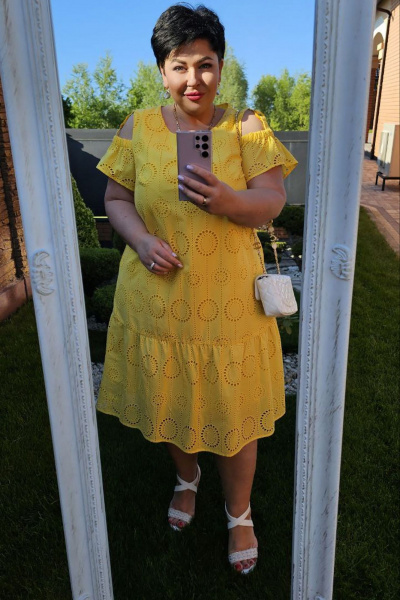 Платье Vittoria Queen 21103 желтый - фото 6