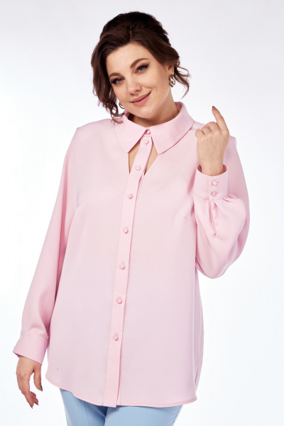 Блуза Элль-стиль 2276а нежно-розовый - фото 3