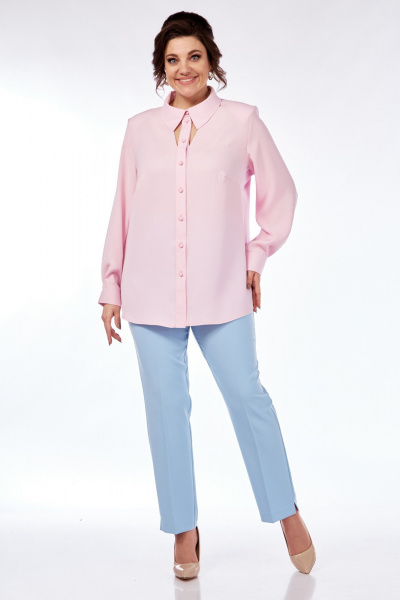 Блуза Элль-стиль 2276а нежно-розовый - фото 4