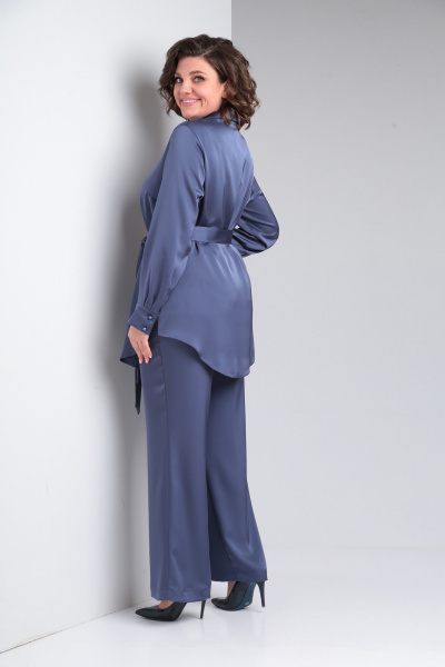 Блуза, брюки Pocherk 2-030 синий - фото 11