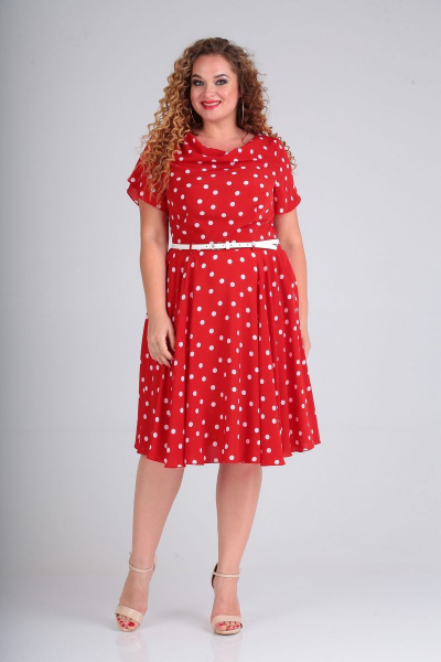 Платье SVT-fashion 548 красный - фото 1