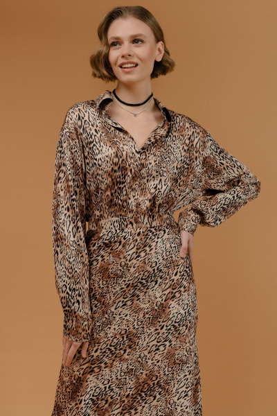 Рубашка JRSy 2389 леопард - фото 1
