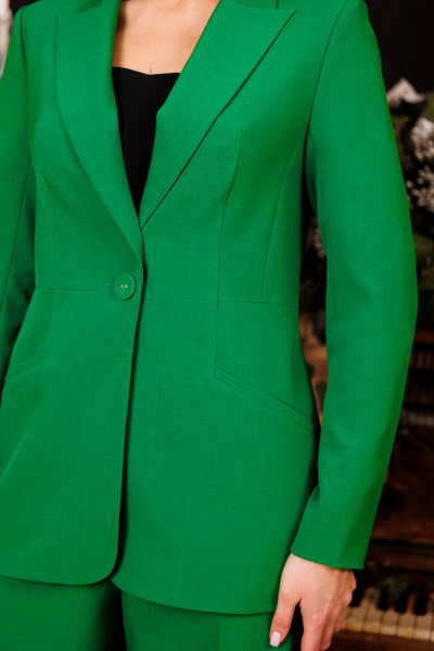 Брюки, жакет Мода Юрс 2843 ярко-зеленый - фото 4