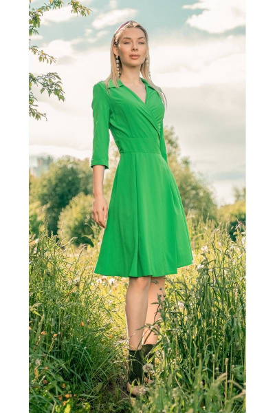Платье Arisha 1144 зеленый - фото 5