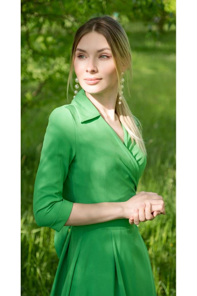 Платье Arisha 1144 зеленый - фото 3